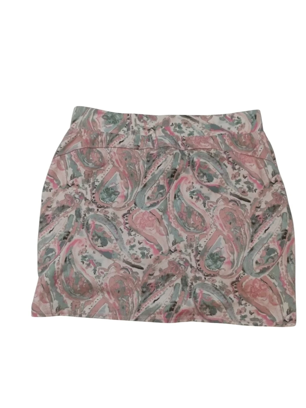 Talbots Pink & Mint Paisley Skirt/ Skirt SZ  M P
